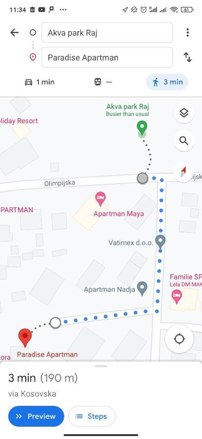 Paradise Vrnjačka Banja Dış mekan fotoğraf